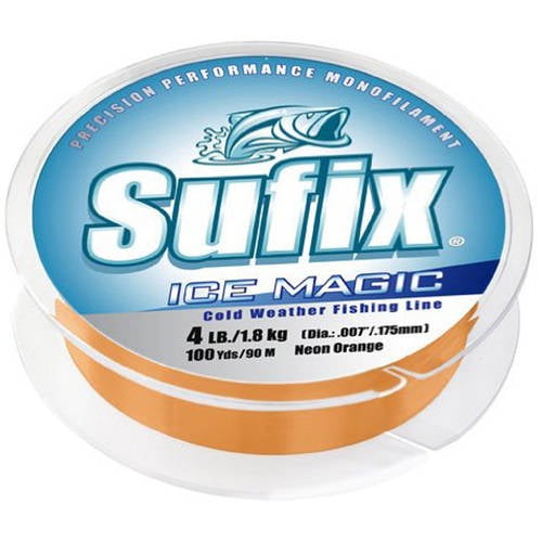 Neon Orange 6 lb Test 100 yards 603-006NO Sufix Ice Magic Fishing Line